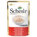 Schesir Katze Jelly Pouch 6 x 85 g - Huhn mit Wolfsbarsch