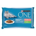 Purina One, Sparpaket PURINA ONE 8 x 85 g - Sterilcat Lachs und Truthahn