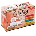 Gemischtes Paket: Catessy Häppchen 24 x 100 g - Gemüse-Allerlei in Gelee + Häppchen in Sauce
