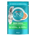 Purina One, Sparpaket: 24 x 85 g Purina ONE - Indoor Formula mit Thunfisch & grünen Bohnen
