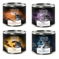 Wild Freedom Adult Sterilised 6 x 200 g - getreidefreie Rezeptur - Mix (2x Huhn pur, 2x Huhn & Seelachs, 1x Huhn & Kaninchen, 1x Huhn & Ente)