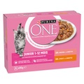 Purina One, Purina ONE Junior 8 x 85 g - Huhn & Lachs