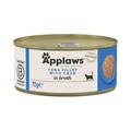 24 x 70 g Applaws Nassfutter in Brühe & Gelee + 30 g Cat Tuna Loin gratis! - Thunfischfilet & Krabben in Brühe