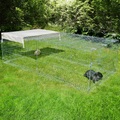 Kerbl, Kerbl Freigehege 4-Eck mit Ausbruchsperre und Gitterdach, groß - L 200 x B 100 x H 60 cm