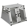 Autohundebox AluRide Doppelbox - Grösse L: B 80 x T 92 x H 65 cm