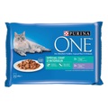 Purina One, Sparpaket Purina ONE Junior 12 x 85 g - Indoor Thunfisch und Kalbfleisch