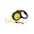 flexi, flexi New Neon 5 m - S: bis 15 kg (Gurt)