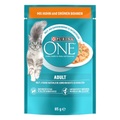 Purina ONE Adult 6 x 85 g - mit Huhn & grünen Bohnen