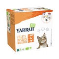 Mix Yarrah Bio Filets in Sosse 8 x 85 g - Mix: Bio-Huhn, Bio-Truthahn, Bio-Rind