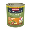 5 + 1 gratis! 6 x 800 g Animonda GranCarno Adult Superfoods - Pute + Mangold, Hagebutten, Leinöl