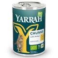 Yarrah Bio Chunks 6 x 405 g - Bio Huhn mit Bio Brennnesseln & Bio Tomaten in Soße