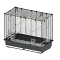 Vogelkäfig Ferplast Piano 6 - grau / schwarz: L 87 x B 46,5 x H 70 cm