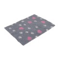 Vetbed, Vetbed® Isobed SL grau mit Herzchen und Pfötchen - L 100 x B 75 cm