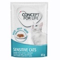 Concept for Life, Concept for Life Sensitive Cats - in Gelee - 48 x 85 g