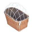 Aumüller, Aumüller Hunde-Fahrradkorb für Gepäckträger mit Schutzgitter - L 56 x B 36 x H 50 cm