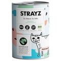 Sparpaket STRAYZ BIO Katze 24 x 400 g - Bio-Lachs & Bio-Brokkoli
