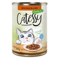 Catessy, Sparpaket Catessy Häppchen in Sauce oder Gelee 24 x 400 g - mit Ente und Leber in Sauce