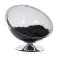 Retro Pet Nest Grey - Ø 60 cm grau-transparent / schwarz