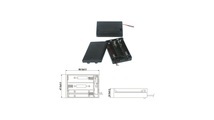 Goobay 12445 Batteriebox 3x Mignon (AA) Kabel (L x B x H) 68.5 x 48 x 18.7 mm