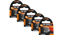 ELV Power Lithium-Knopfzelle CR 2032, 5er Pack