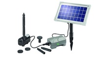Solar Pumpenset Rimini Plus mit Akku + Solarmodul für Ihren Teich