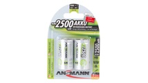 Ansmann, NiMH Baby C Akku mit 2500 mAh und maxE Technologie - 2 Stück