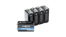 Ansmann Lithium-Batterie 9 V-Block, 5er-Pack