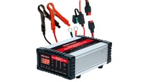 Dino KRAFTPAKET, Dino KRAFTPAKET Kfz-Batterieladegerät 136340, 12/24 V, 28 Ladeprogramme, max. 25 A Ladestrom