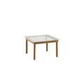 Kofi Couchtisch / 60 x 60 cm - Glas & Holz - Hay holz natur en glas