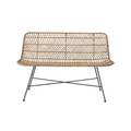Hallie Sitzbank / L 120 cm - Rattan - Bloomingville beige/holz natur en faser