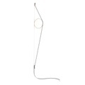 Wirering Wandleuchte / LED - H 208 cm - Flos rosa/grau en metall