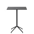 Still Café Stehtisch / 75 x 65 cm x H 95 cm - Linoleum - Muuto schwarz en metall/plastikmaterial/holz