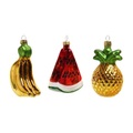 Fruits Weihnachtskugel / 3er Set - & klevering bunt en glas