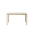 Workshop rechteckiger Tisch / Linoleum - 130 x 65 cm - Muuto grau/holz natur en holz