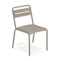 Star Stapelbarer Stuhl / Aluminium - Emu grau en metall