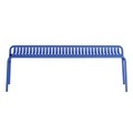 Week-End Bank / Aluminium - L 158 cm - Petite Friture blau en metall