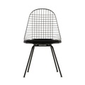 Vitra, Wire Chair DKX Stuhl / Gepolstert - By Charles & Ray Eames, 1951 - Vitra grau en metall/textil
