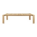 Atmosfera rechteckiger Tisch / 281 x 105 cm - 8 Personen / Teakholz - Gubi holz natur en holz