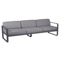 Bellevie Sofa 3-Sitzer / L 235 cm - Bezug grau - Fermob grau en metall