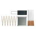 Cookut, Grill-Set / Für Yaki-Grill Plancha, Raclette-Pfanne, Spieße, Zangen - Cookut holz natur en metall