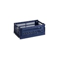 Hay, Hay - Korb COLOUR CRATE - dunkelblau - Recycling-Polyester - 17/26.5/10.5 cm