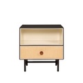 Essence Nachttisch / Holz & Rattan - Maison Sarah Lavoine schwarz en holz