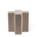 Pols Potten, Cross Sitzkissen / Stoff - Pols Potten beige en textil