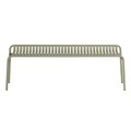 Week-End Bank / Aluminium - L 158 cm - Petite Friture grün en metall