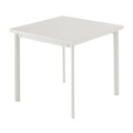 Star quadratischer Tisch / 70 x 70 cm - Emu weiß en metall