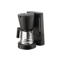 Filterkaffee-Maschine Plissé plastikmaterial schwarz / Programmierbar - 1,5 l /10 Tassen - Alessi schwarz en plastikmaterial