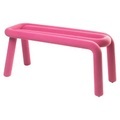 Bold Gepolsterte Bank / Stoff ? L 100 cm - Moustache rosa en textil