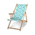 PÔDEVACHE, Liegestuhl Bali holz blau / Mit Armlehnen - PÔDEVACHE blau en holz