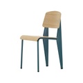 Standard Stuhl / Jean Prouvé, 1934 - Metall & Holz - Vitra blau en holz
