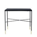 House Doctor-Ox Grey Iron Beistelltisch 50x50, Schwarz/Messing